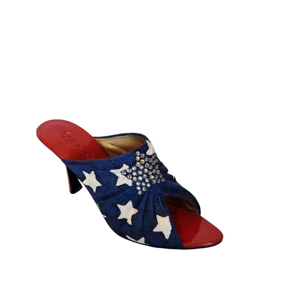 Just The‎ Right Shoe 25197 Star Spangled Miniature Resin Shoe by Raine 2002